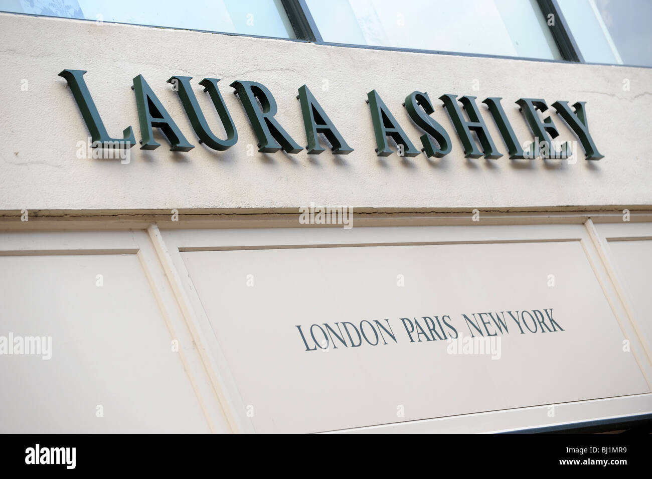 Laura Ashley shop sign England Uk Stock Photo Alamy