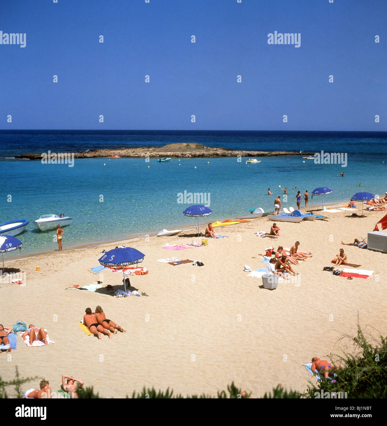 Nissi Beach, Ayia Napa, Famagusta District, Republic of Cyprus Stock Photo