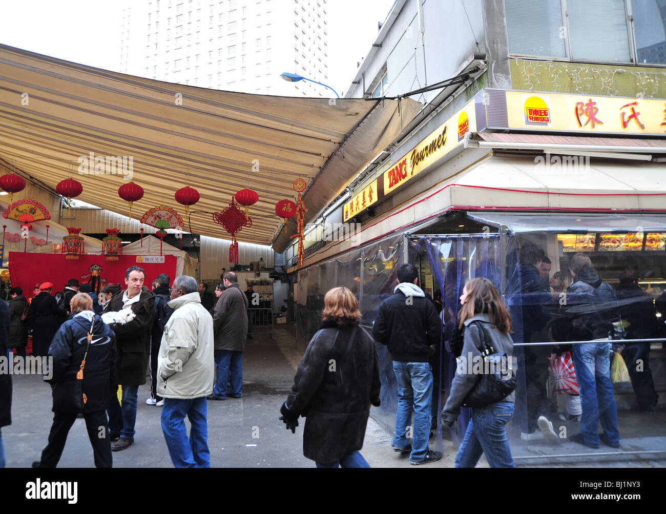 chinese district in Paris Stock Photo Alamy