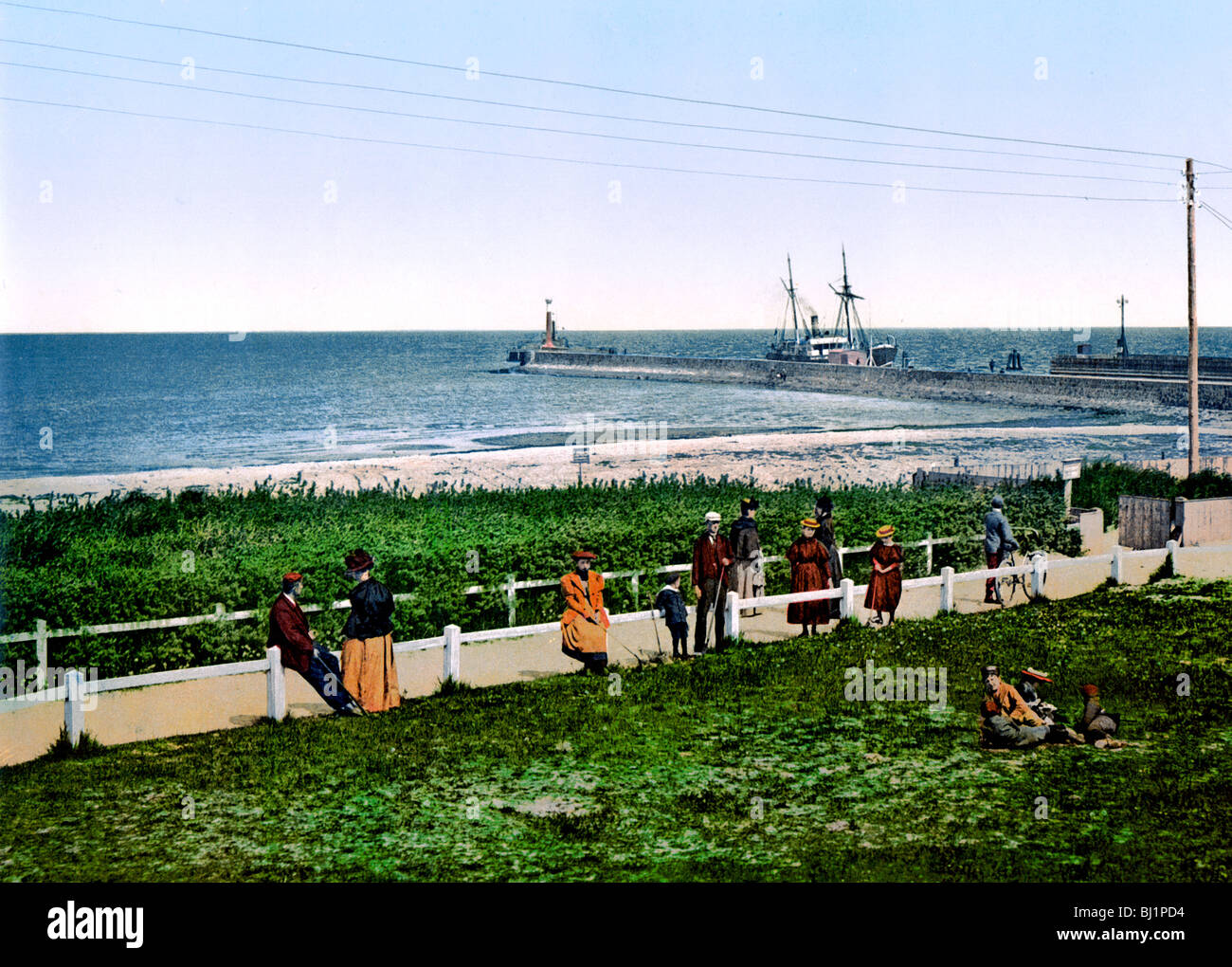 Der Strand Warnemünde Stock Photo
