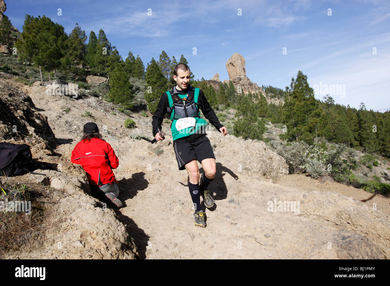 Runner at the Trans Gran Canaria Stock Photo Alamy