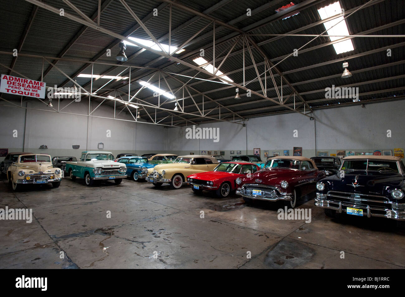 Classic car collection in Guadalajara, Mexico, North America Stock