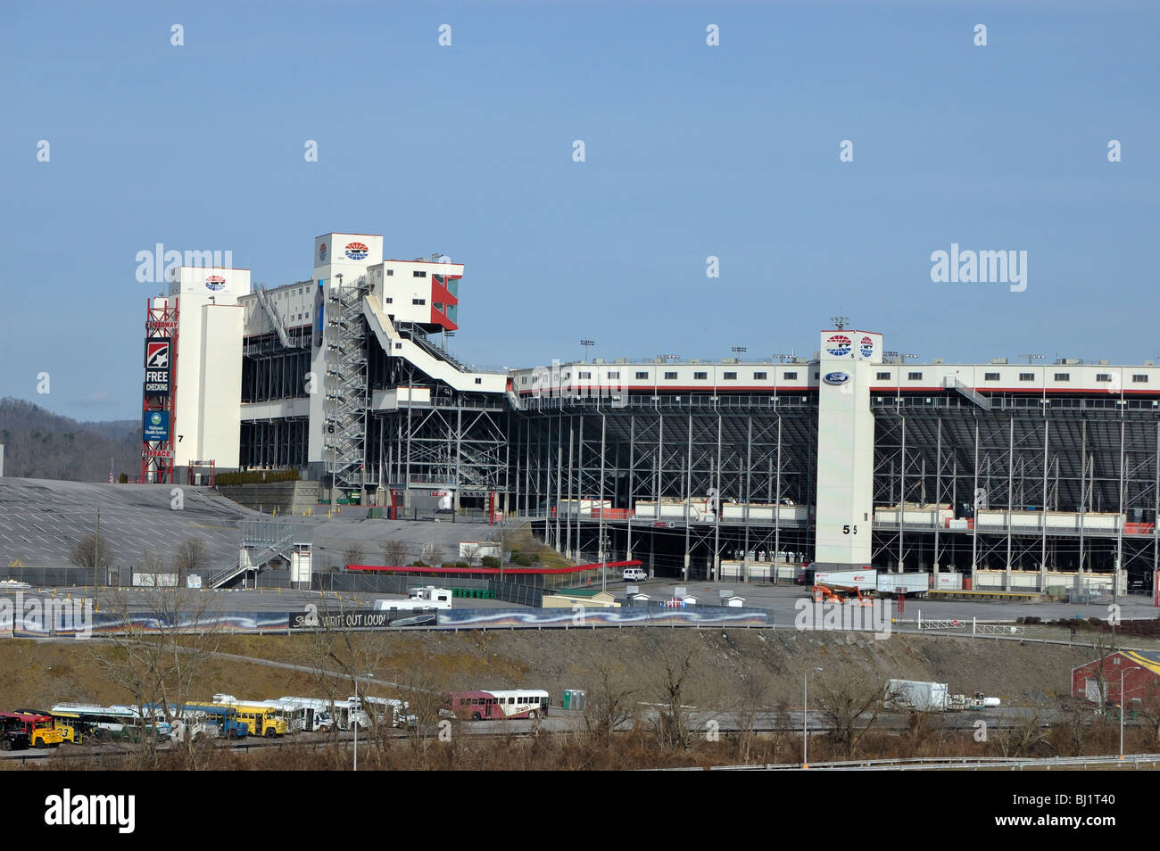 Bristol Motor Speedway in Bristol, Tennessee, USA Stock Photo