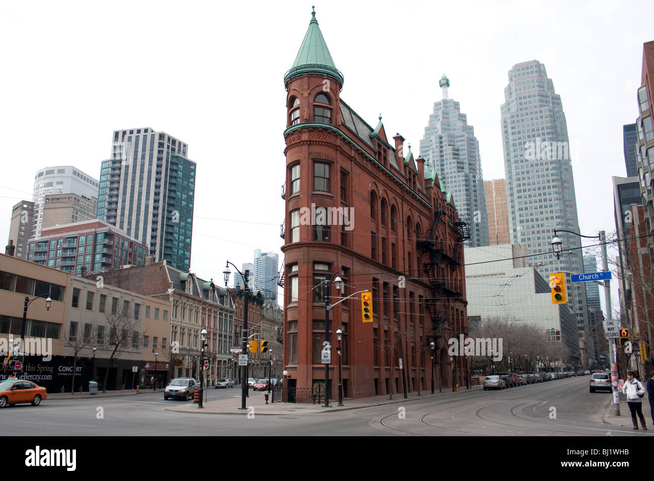 The Gooderham Building or the Flatrion Building Stock Photo