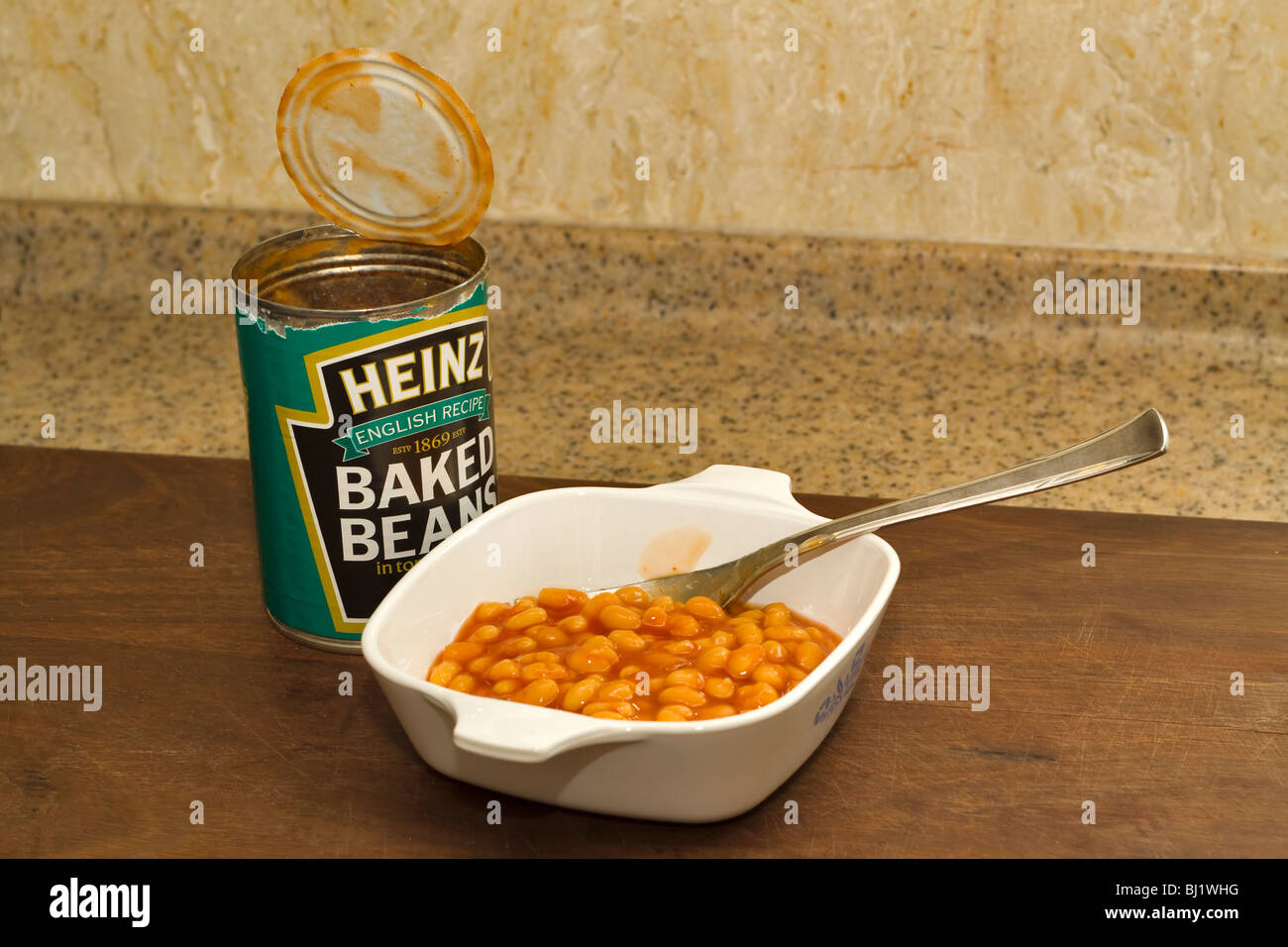 Tin of baked beans Stock Photo Alamy