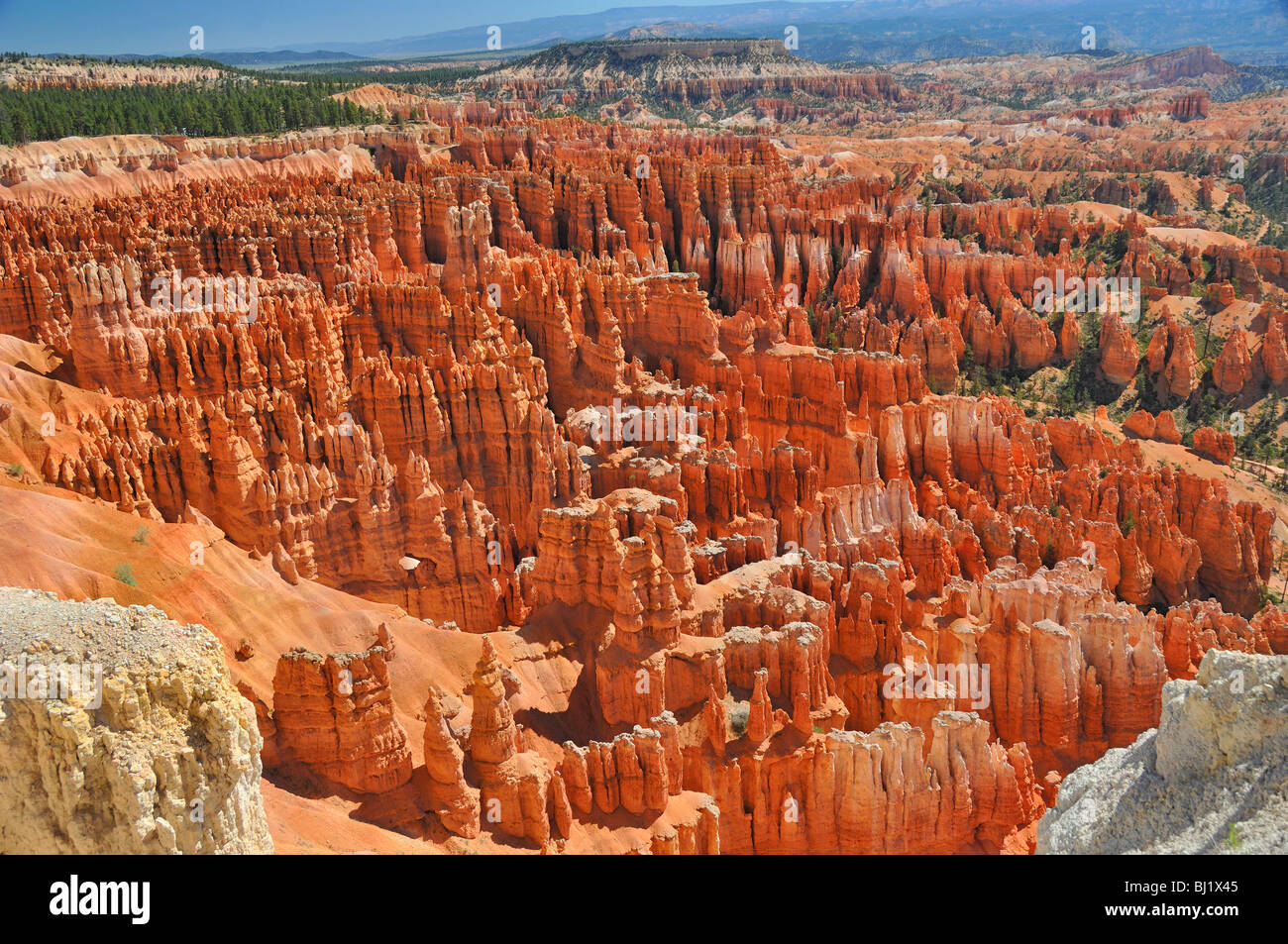 The view from Inspiration Point at Bryce Canyon National Park, Utah, United States of America. Stock Photo