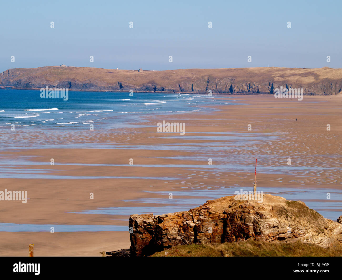 Perranporth Beach, Cornwall Stock Photo Alamy