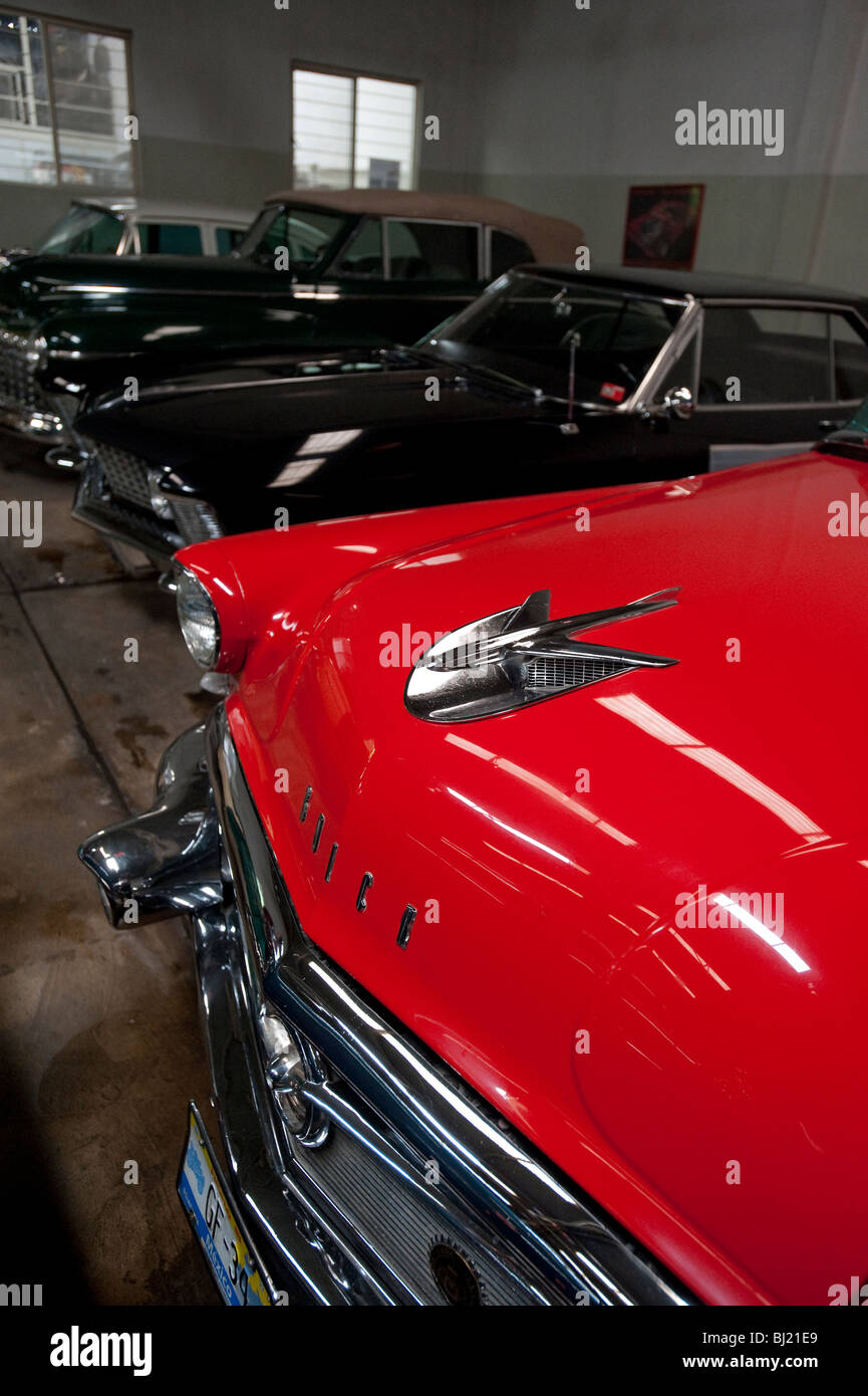 Classic car collection in Guadalajara, Mexico, North America Stock