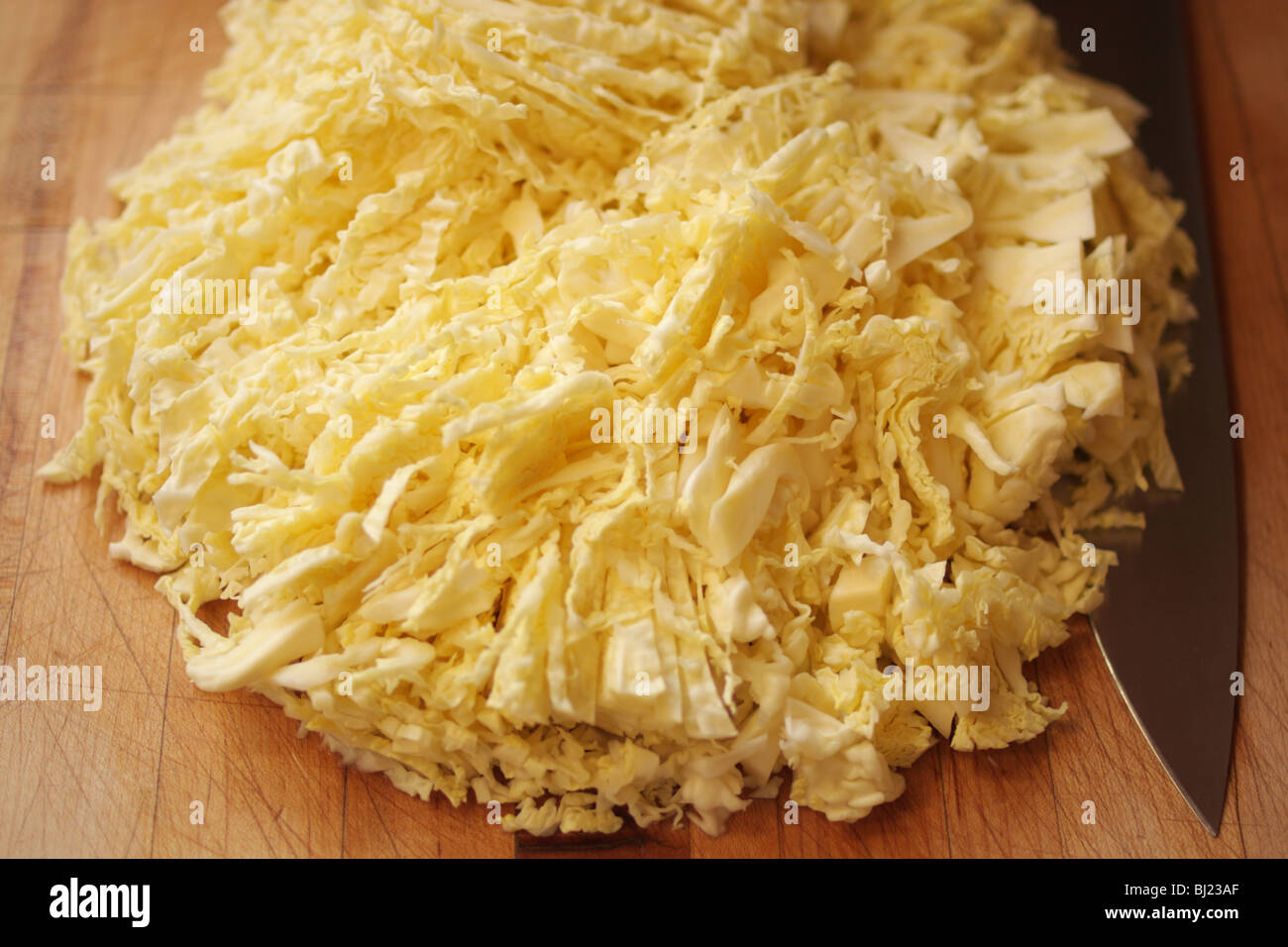 Shredded Raw Savoy Cabbage Stock Photo Alamy