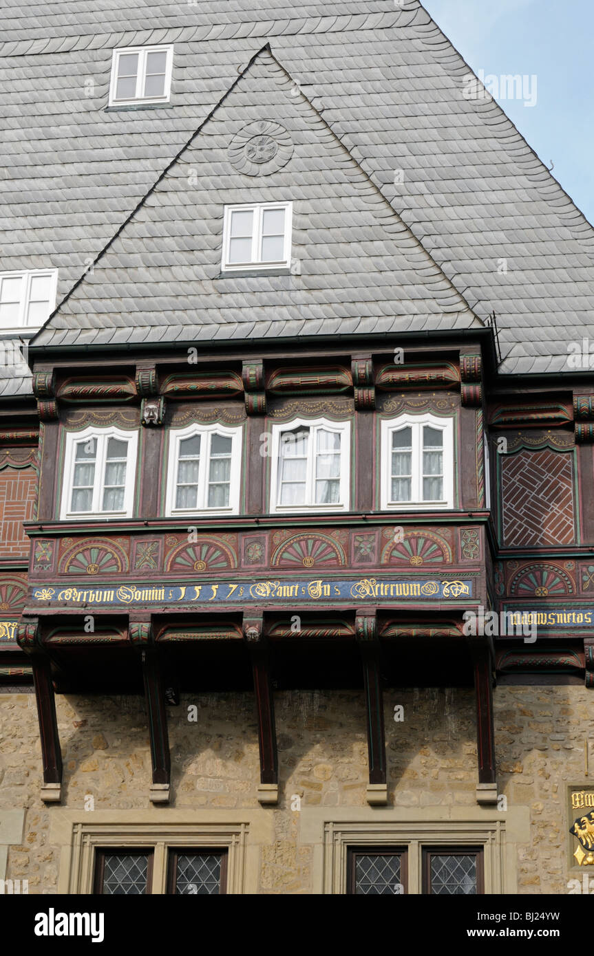 Bäckergildehaus, Goslar, Niedersachsen, Deutschland. - Bakers' Guildhall, Goslar, Lower Saxony, Germany. Stock Photo