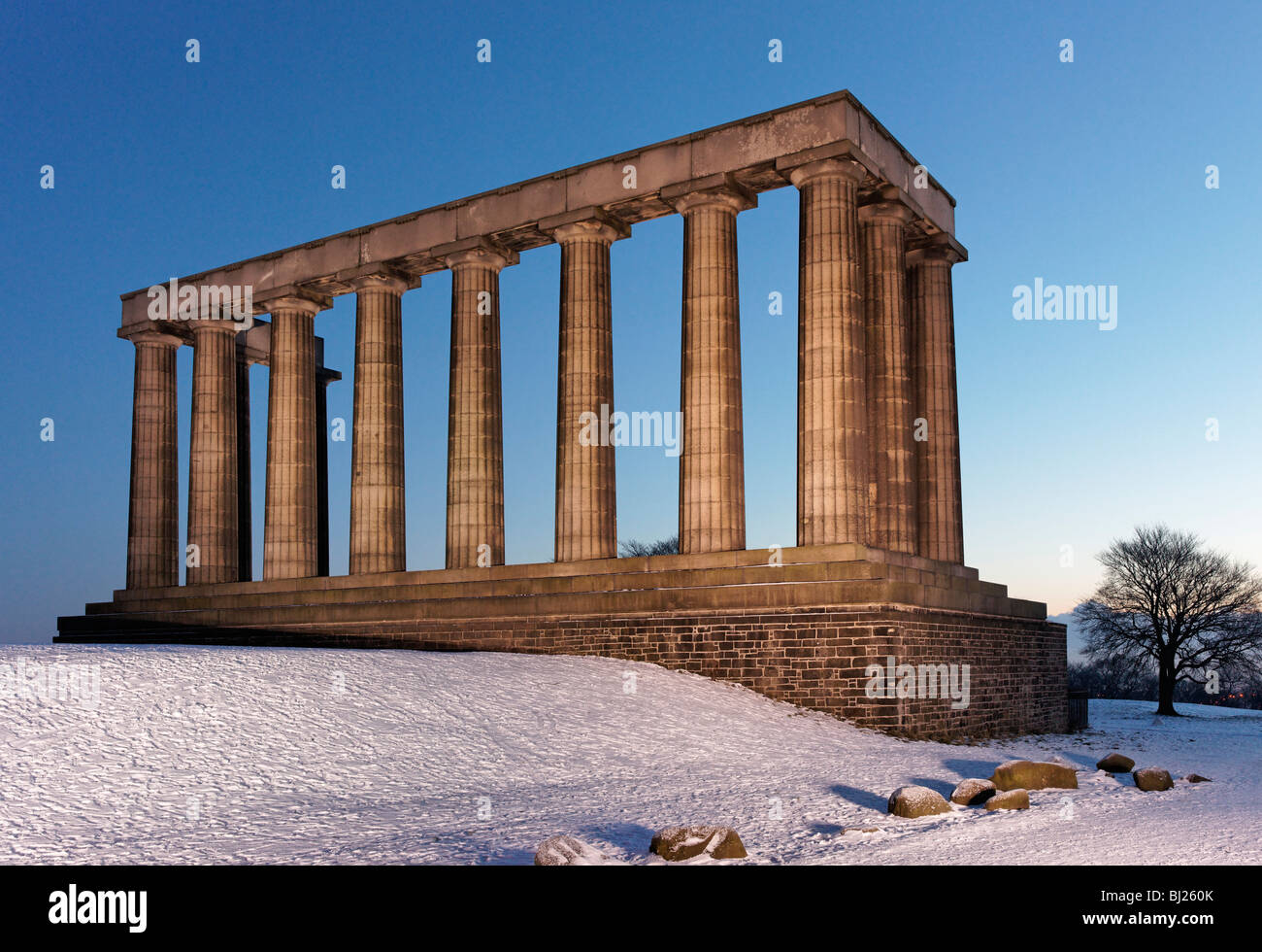 The National Monument, Calton Hill, Edinburgh, Scotland, UK. Stock Photo