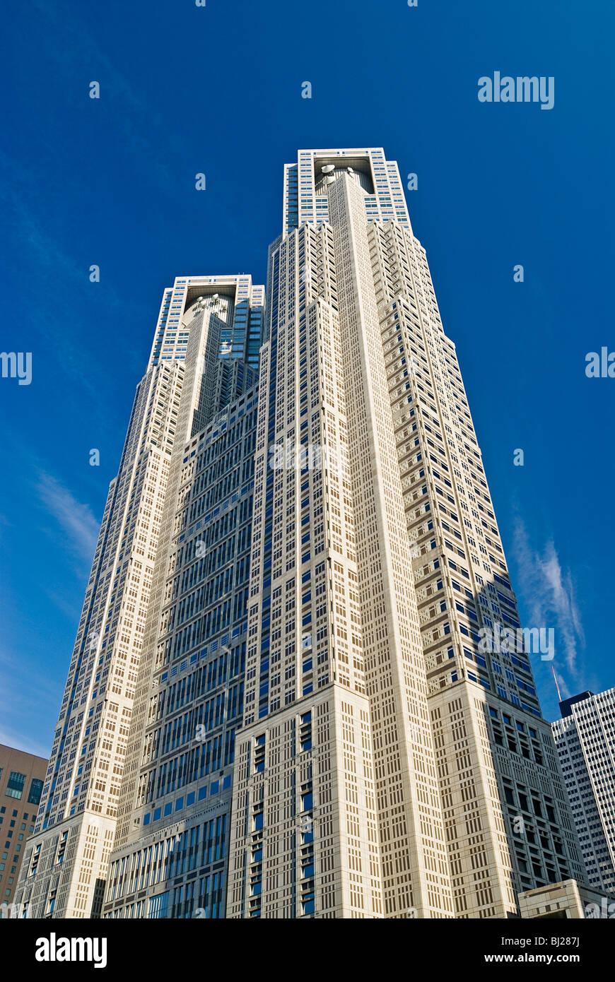 Skyscraper Architecture Kenzo Tange Stock Photo