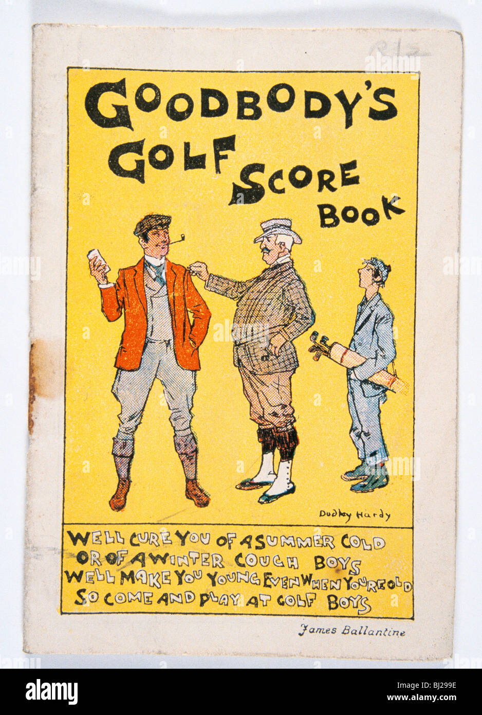 Golfing scorebook, Irish, early 20th century. Artist: Unknown Stock Photo