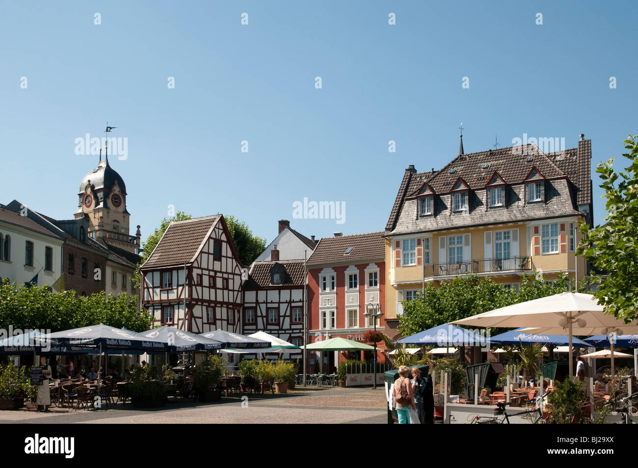 Alter Markt, Euskirchen, Eifel, North RhineWestphalia, Germany Stock