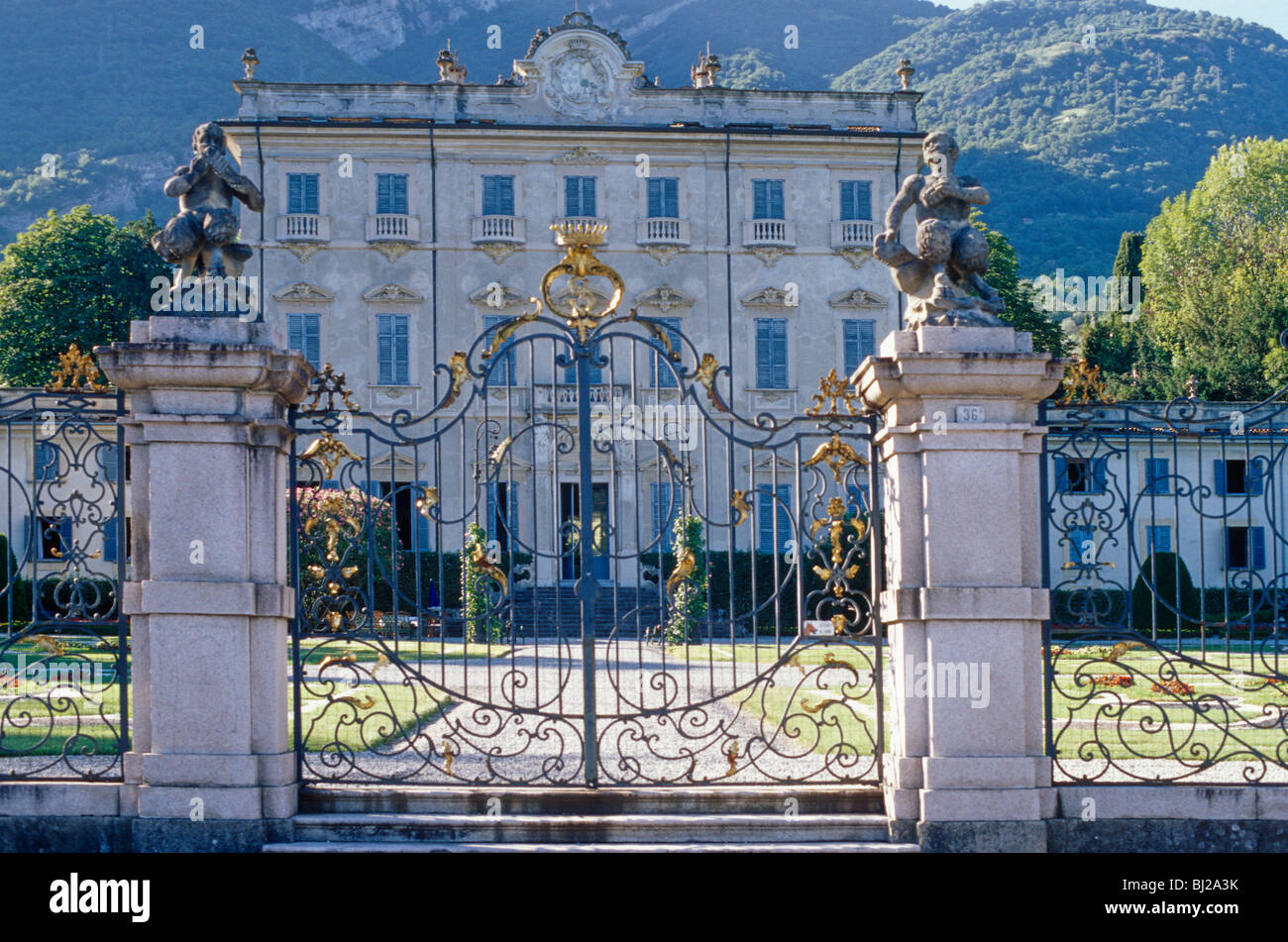 Villa Quiete on Lake Como Stock Photo