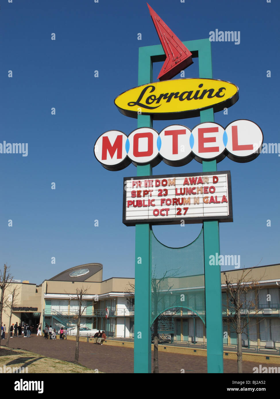 USA Memphis-National Civil Rights Museum at the Lorraine Motel- site of the assassination of Dr. Martin Luther King Jr  MLK Stock Photo