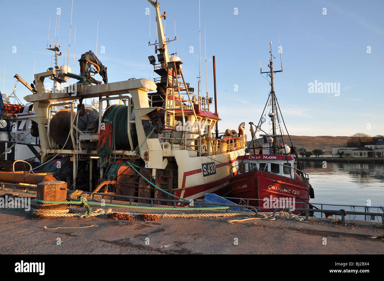 fishing boats west cork Stock Photo Alamy
