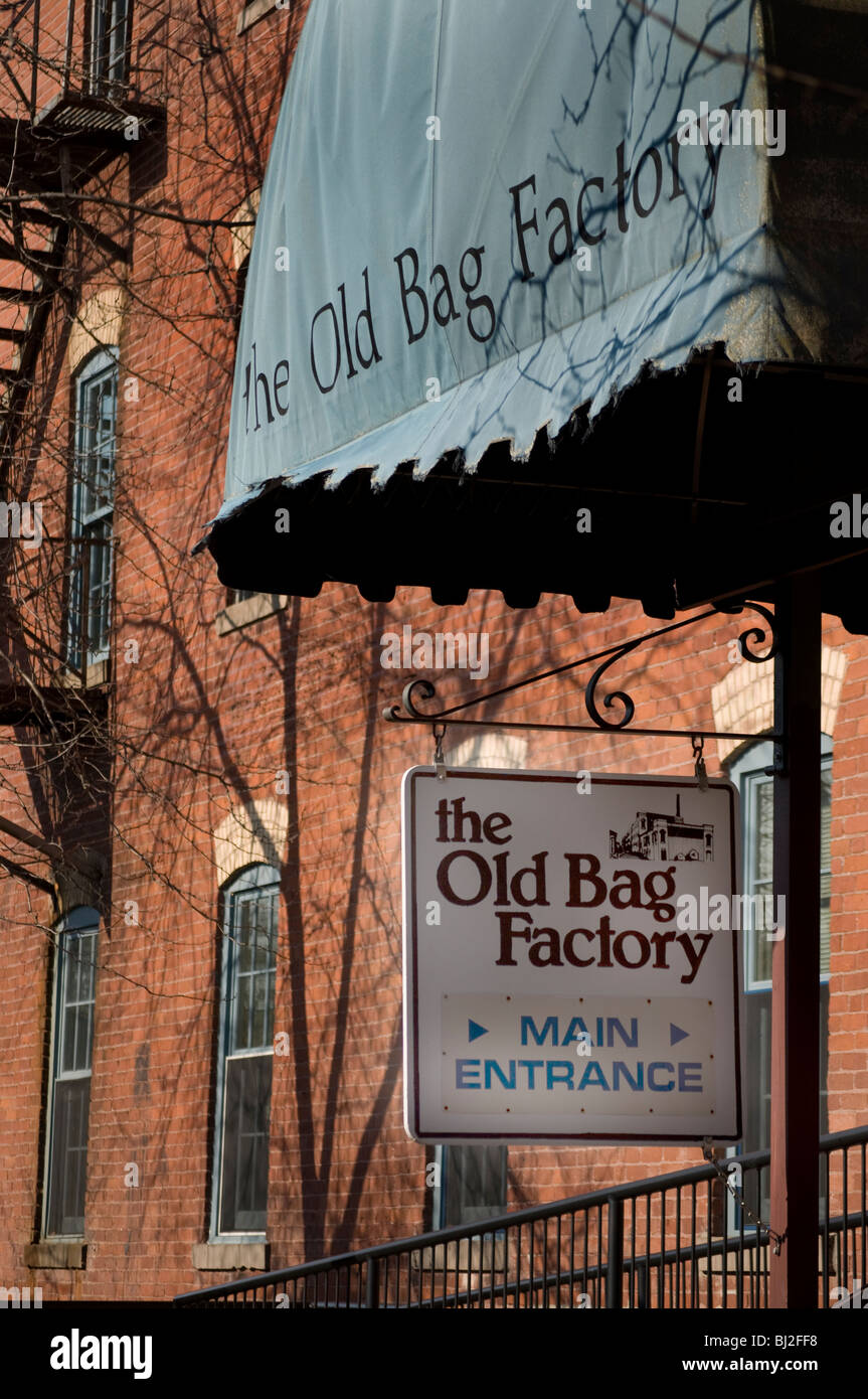 The Old Bag Factory in Goshen, Indiana is famous for its craft and
