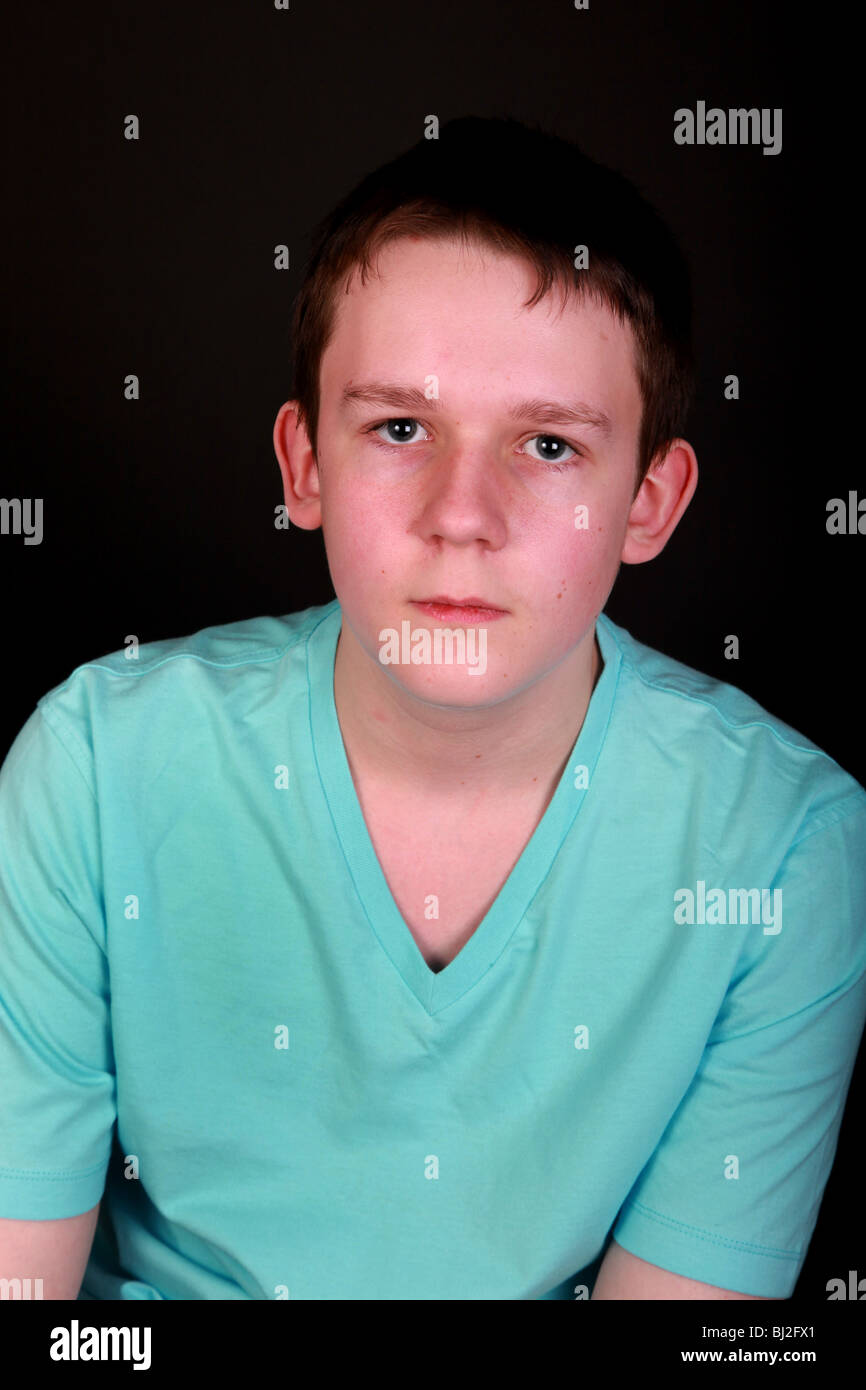 Portrait of a 15 year old boy Stock Photo - Alamy