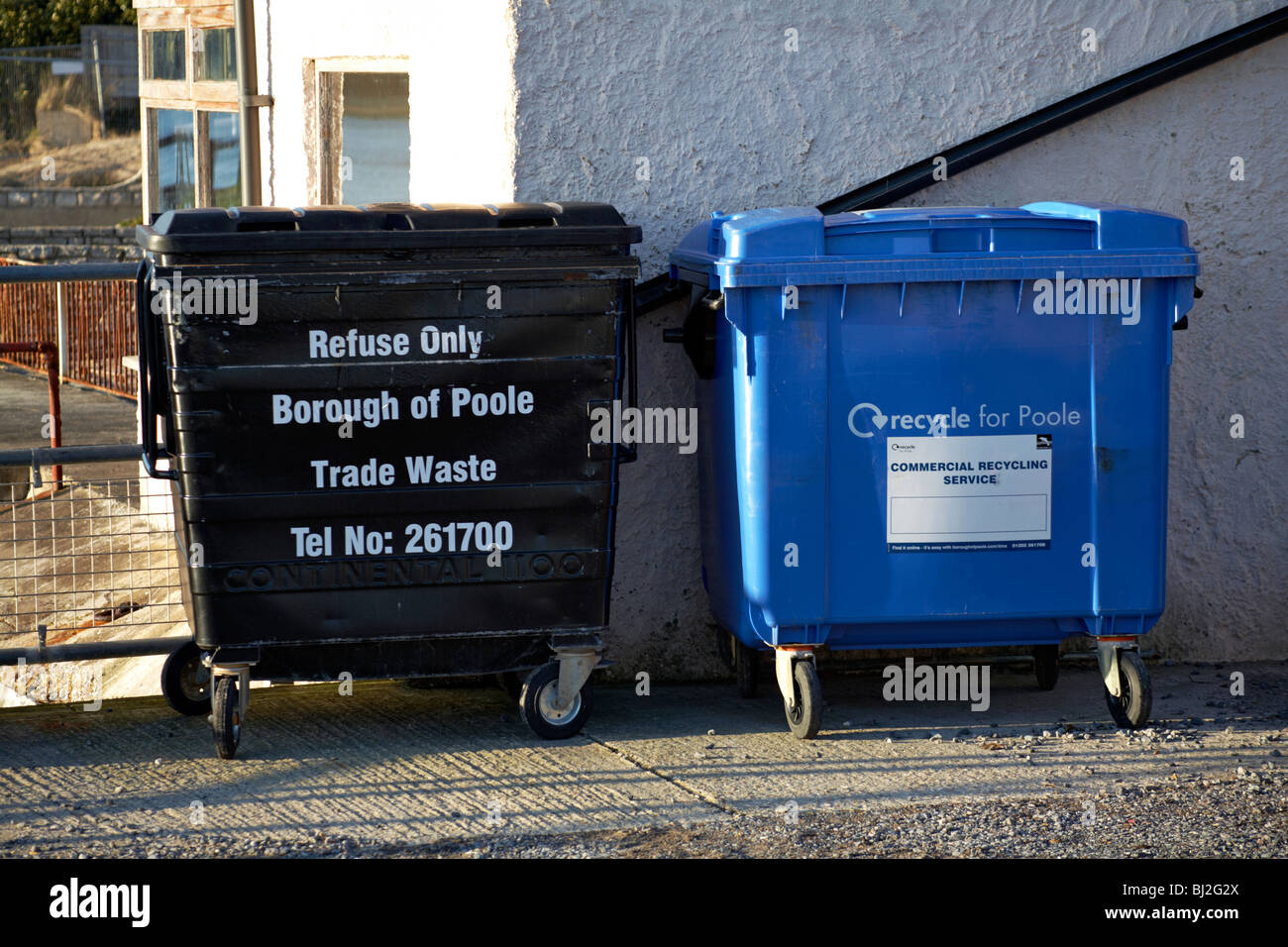 Borough of Poole Trade Waste and Commercial Recycling Service wheelie