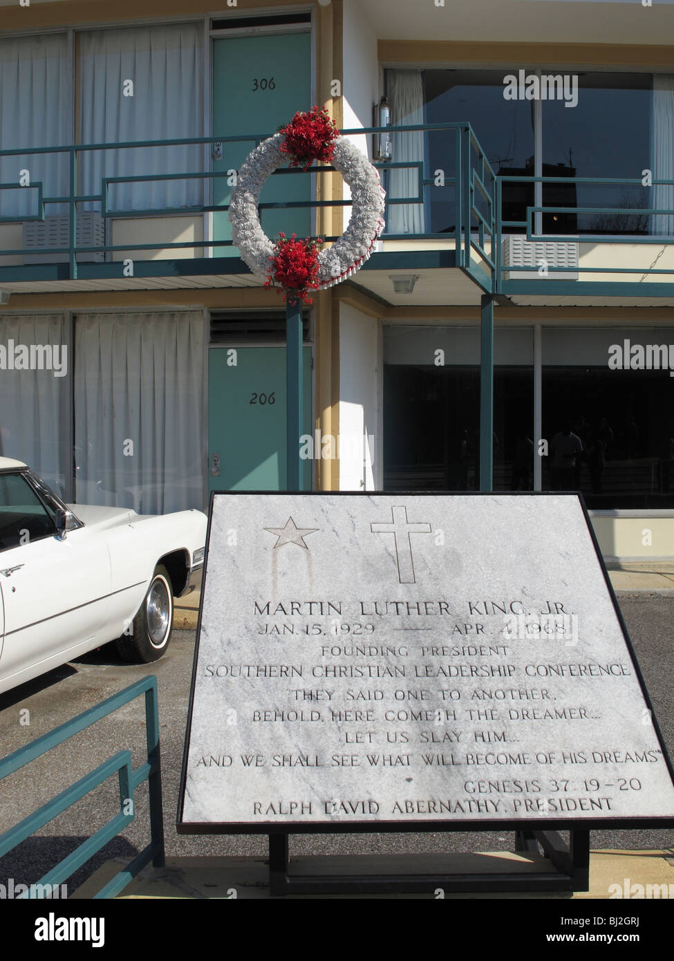 USA Memphis-National Civil Rights Museum at the Lorraine Motel- site of the assassination of Dr. Martin Luther King Jr  MLK Stock Photo