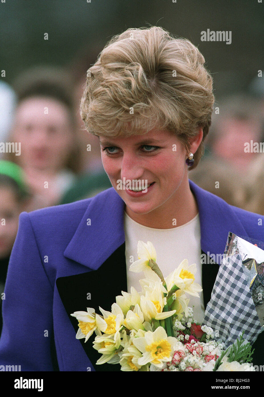 PRINCESS DIANA PRINCESS OF WALES 10 April 1993 Stock Photo