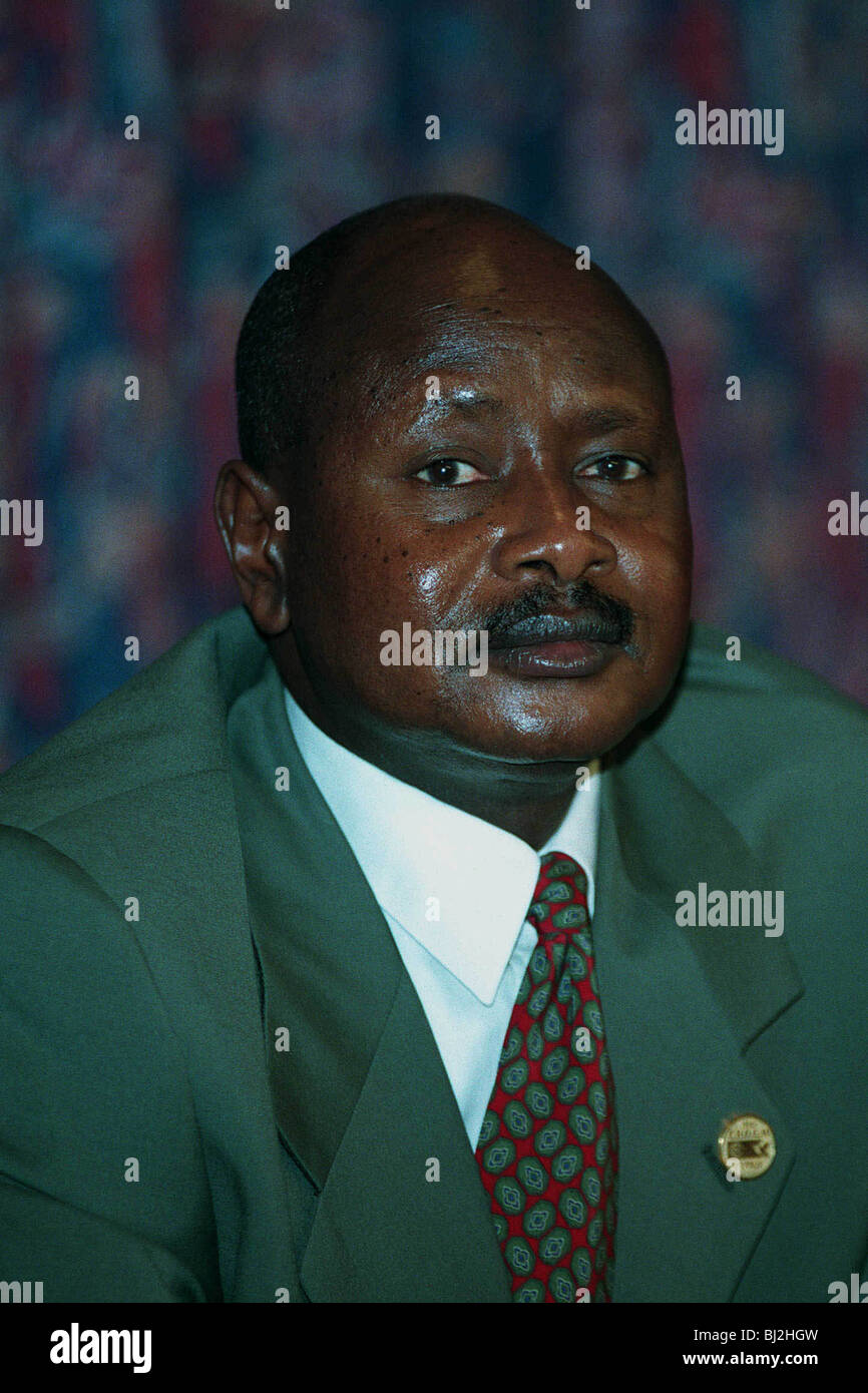 YOWERI KAGUTA MUSEVENI PRESIDENT OF UGANDA 28 October 1993 Stock Photo ...