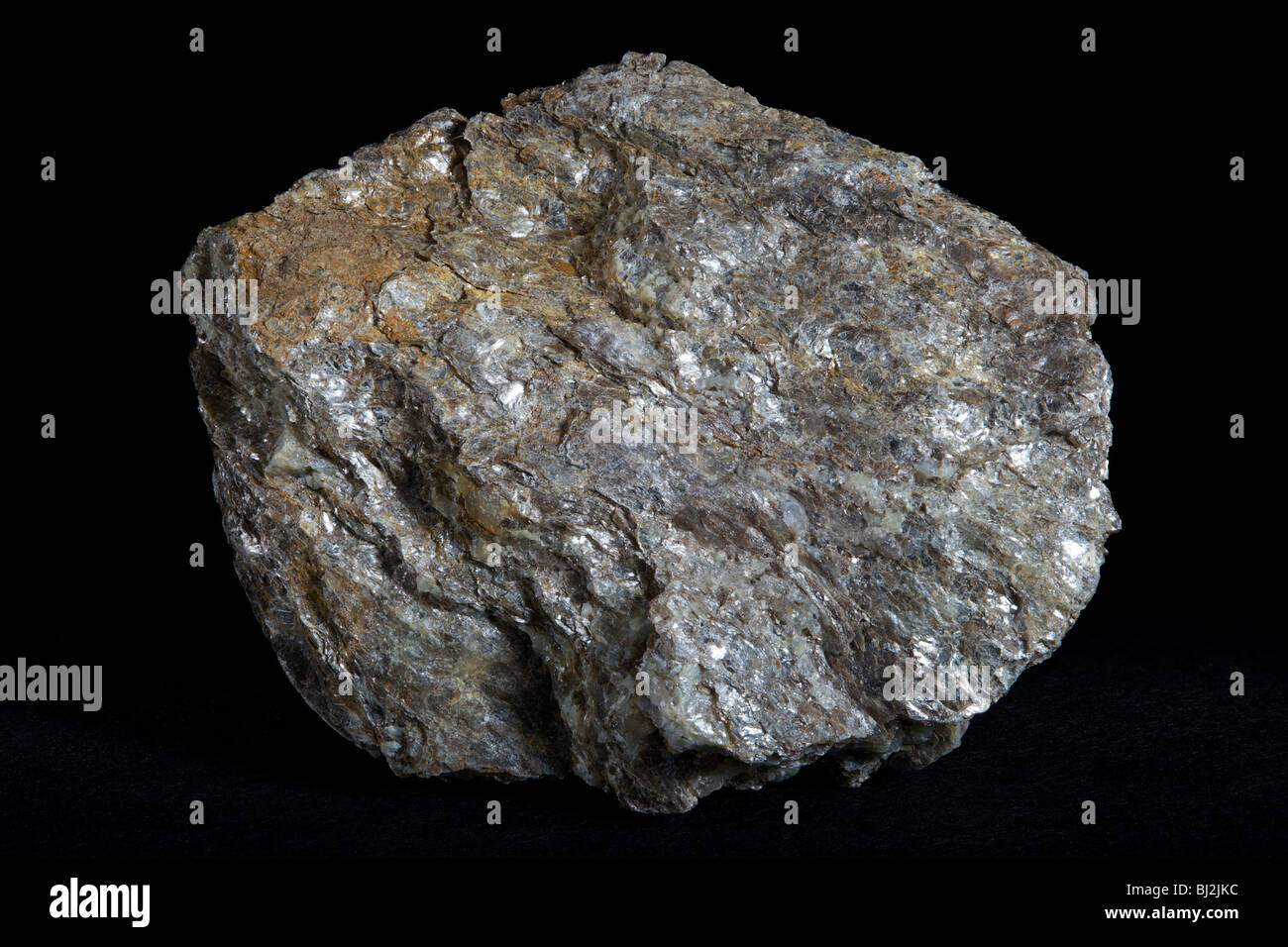 Mica Schist (Metamorphic Rock) Stock Photo