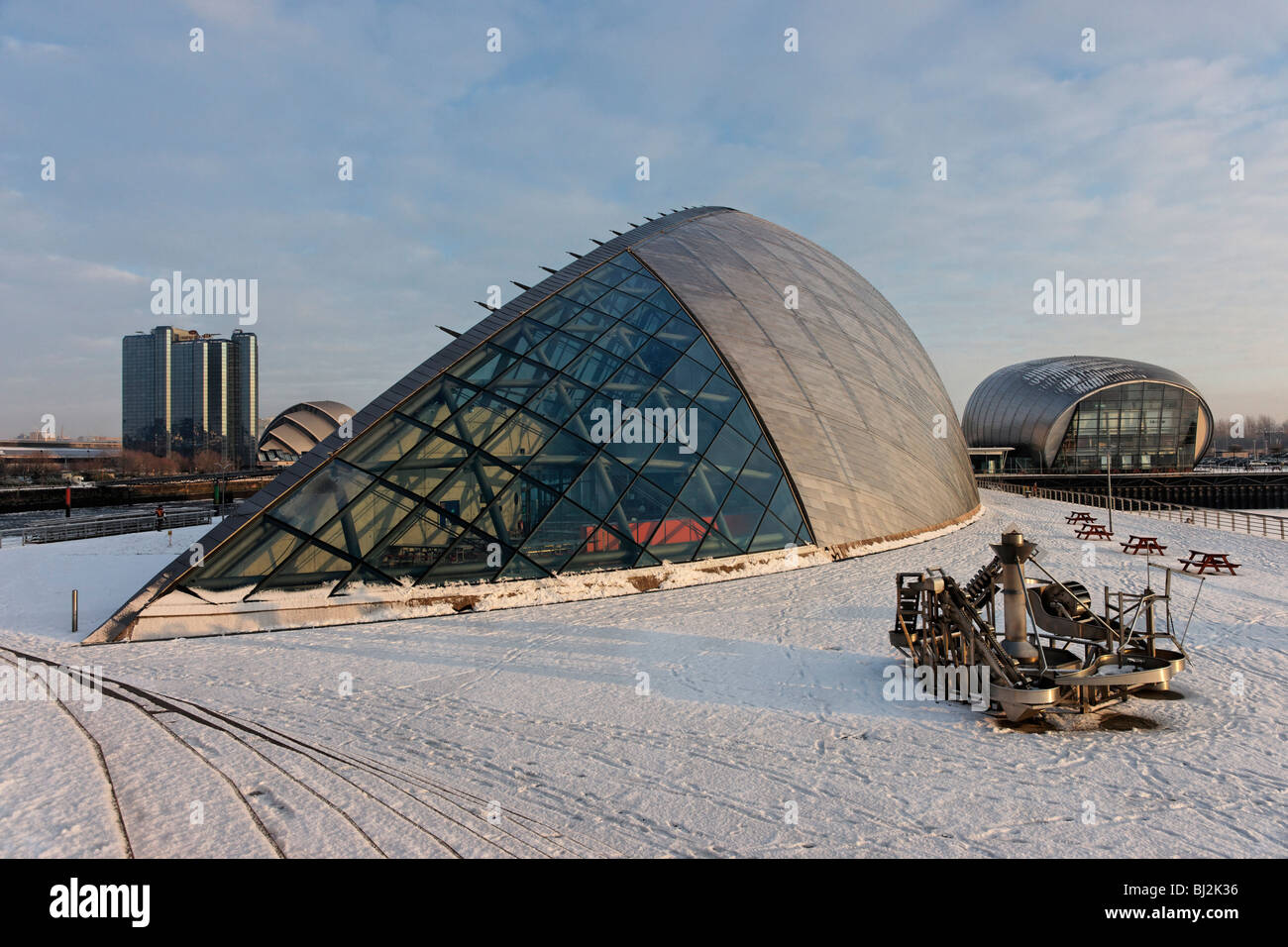 The Glasgow Science Centre, IMAX cinema and the Crowne Plaza Hotel