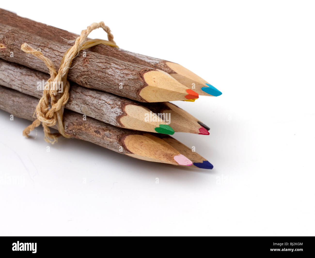 Wooden Colored Pencils Stock Photo - Alamy