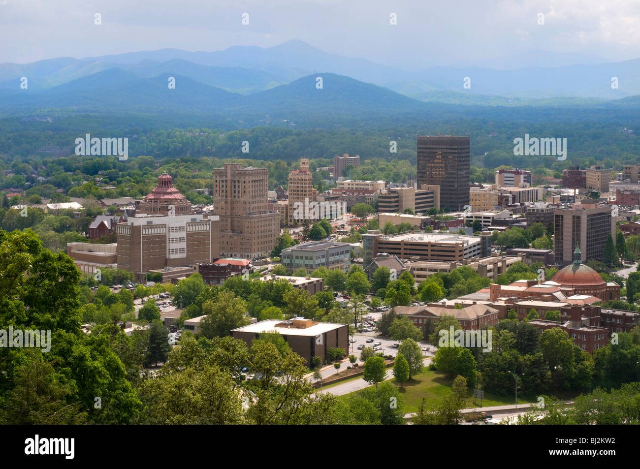 Asheville Skyline Stock Photo