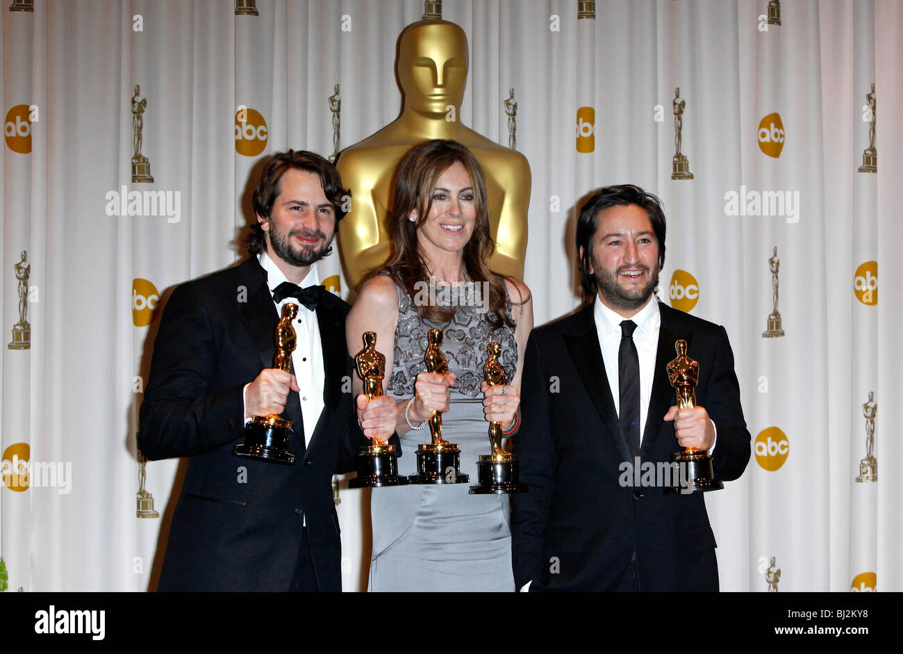 MARK BOAL KATHRYN BIGELOW & GREG SHAPIRO 82ND ACADEMY AWARDS PRESS ROOM ...