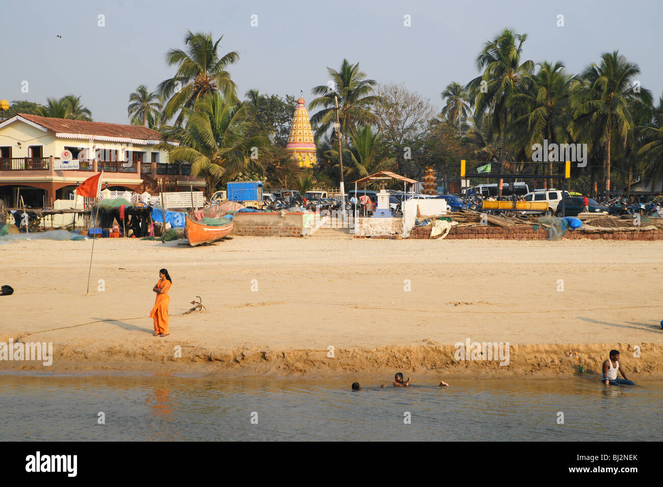 Baga Arpora Bardez, Goa India. Stock Photo