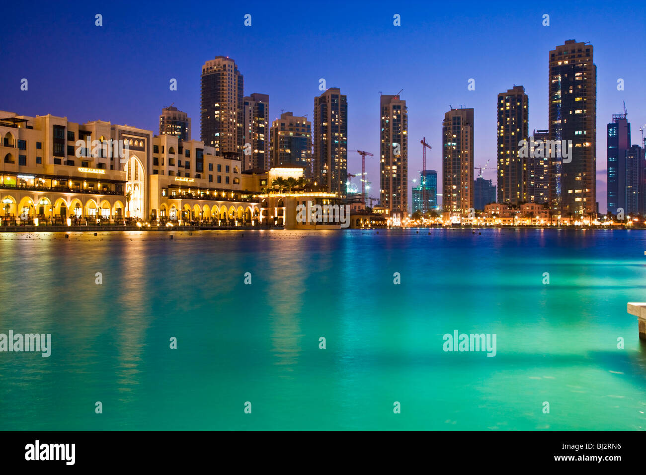 Evening sunset view dubai hi-res stock photography and images - Alamy