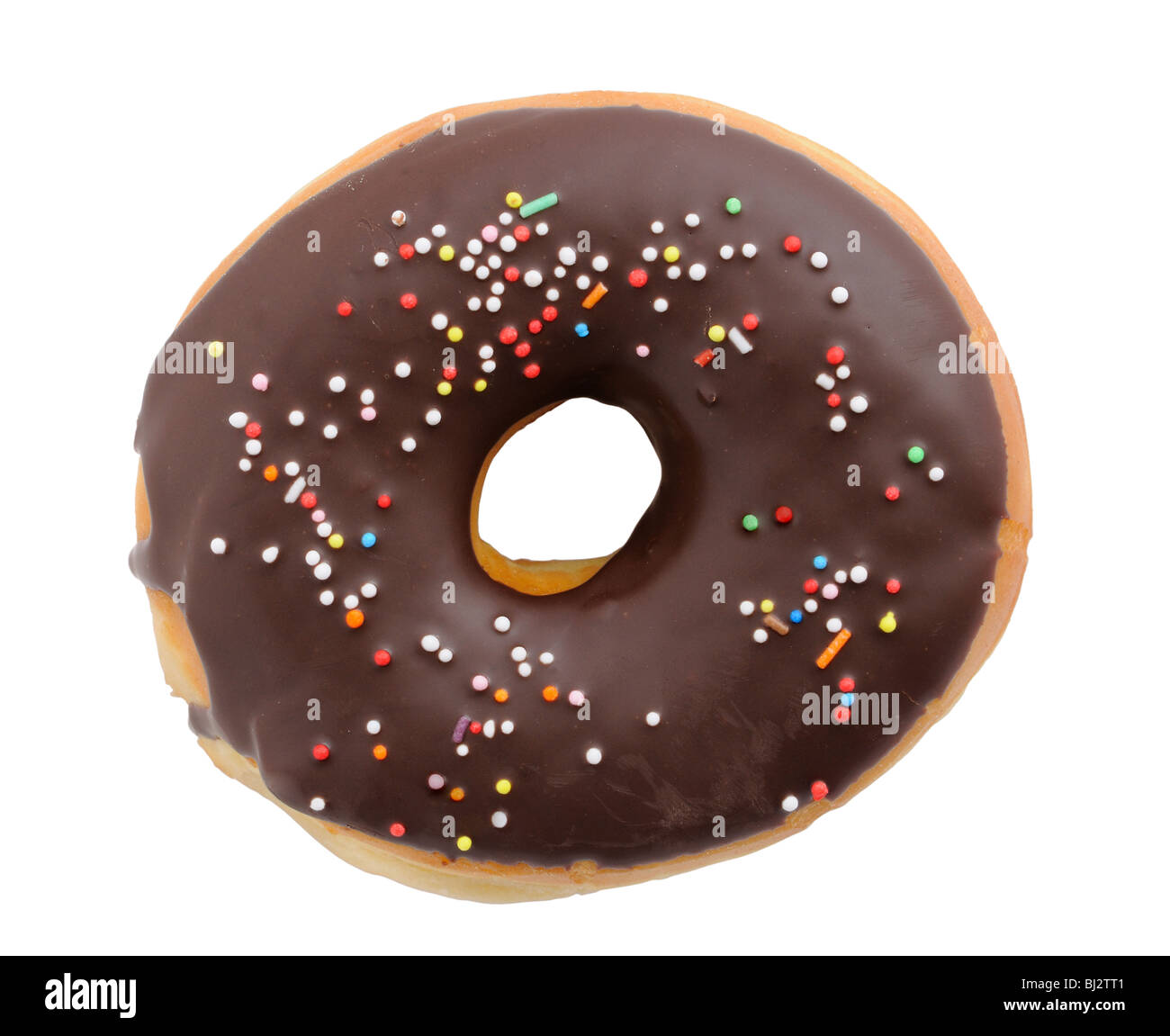 Delicious doughnut isolated over white background Stock Photo