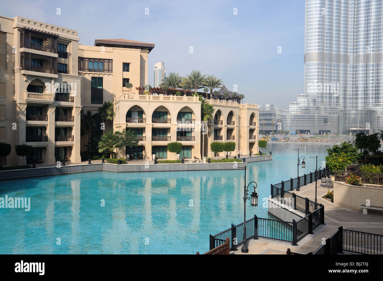 Downtown Burj Khalifa, Dubai United Arab Emirates Stock Photo