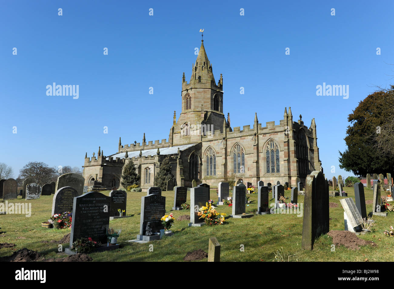 St Bartholomew's Church Tong in Shropshire England Uk Stock Photo Alamy