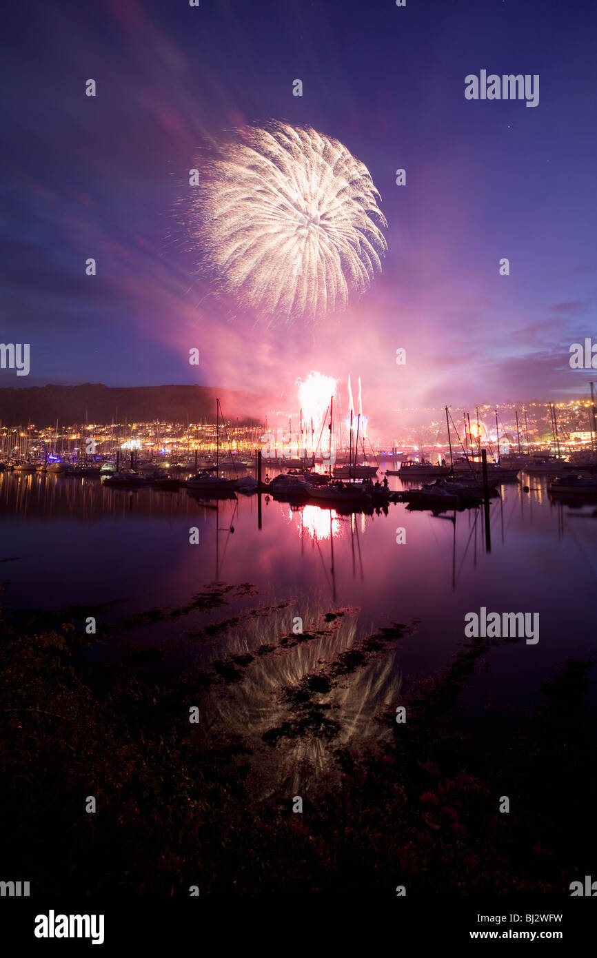 Dartmouth Regatta with Traditional Fireworks Display, (from) Kingswear