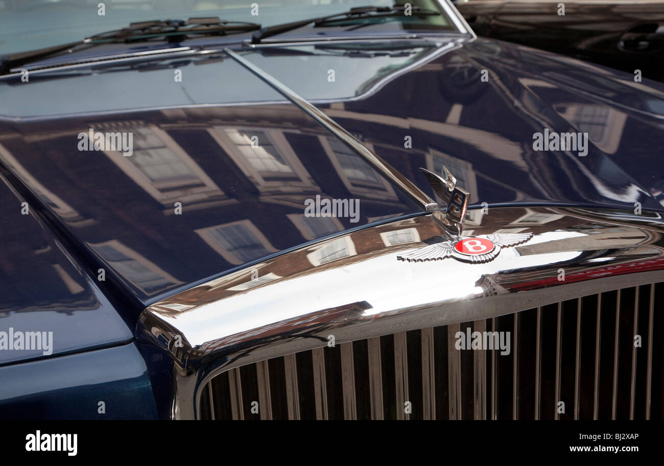 Bentley Grill and Emblem Stock Photo