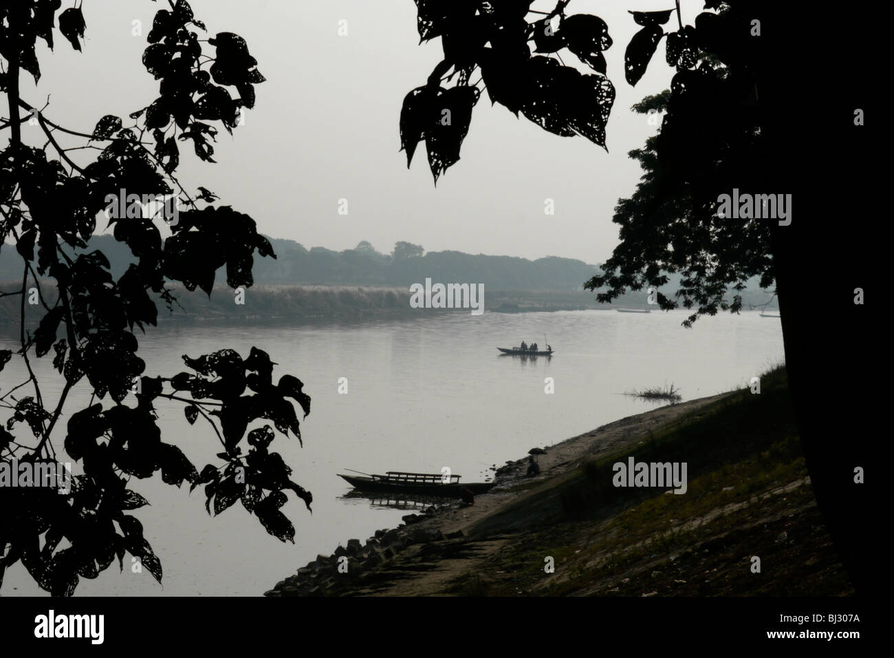 BANGLADESH Brahmaputra River, Mymensingh. PHOTO by SEAN SPRAGUE Stock Photo