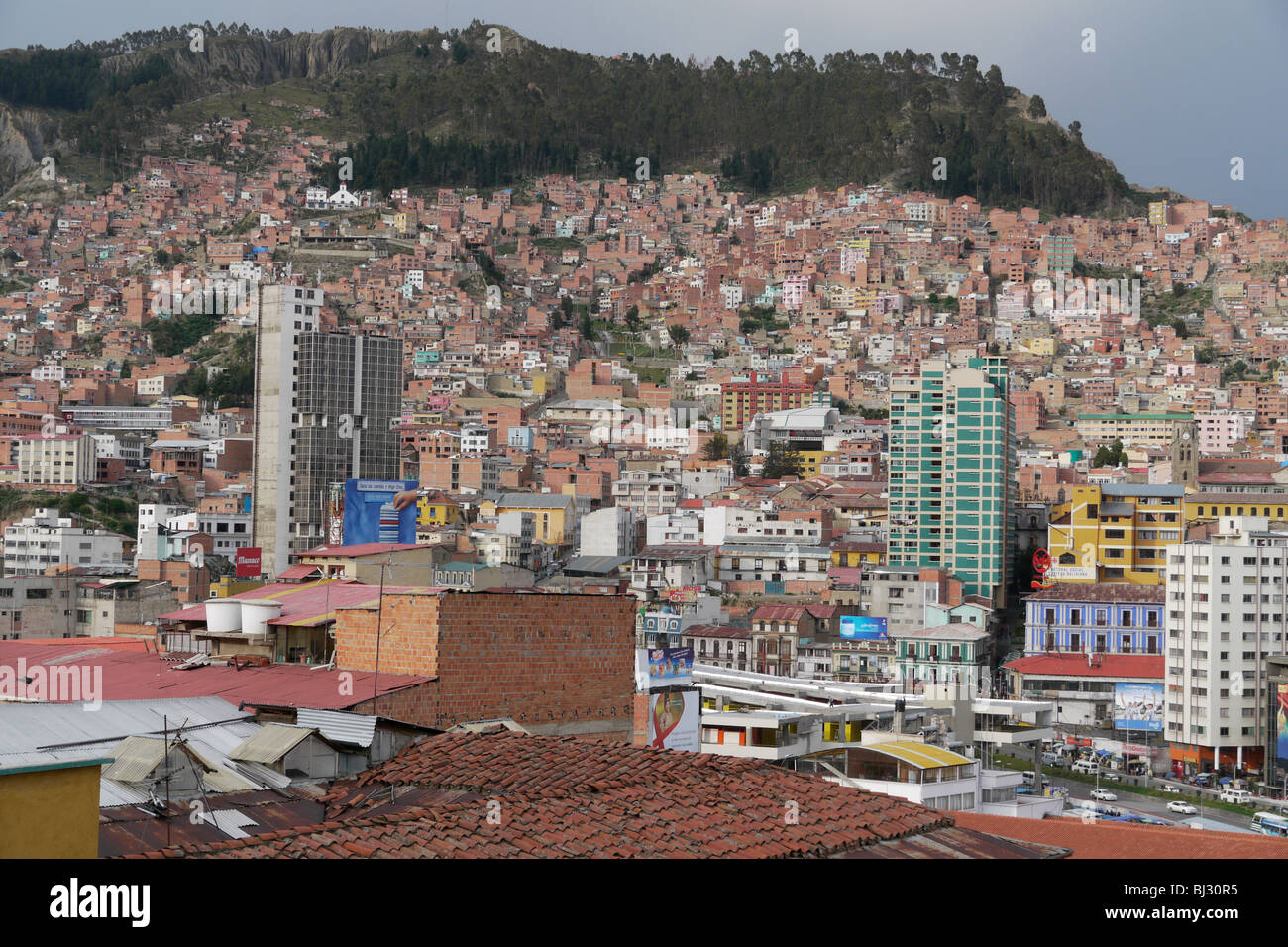 BOLIVIA View over La Paz. PHOTOGRAPH by SEAN SPRAGUE 2010 Stock Photo