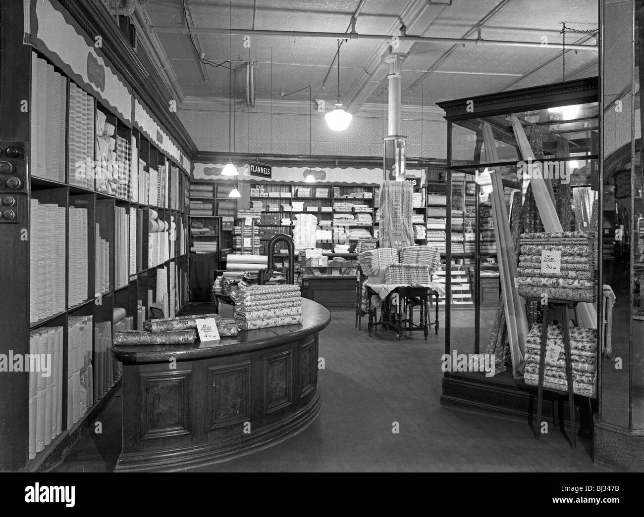 Coop drapery department, Barnsley, South Yorkshire, 1956. Artist