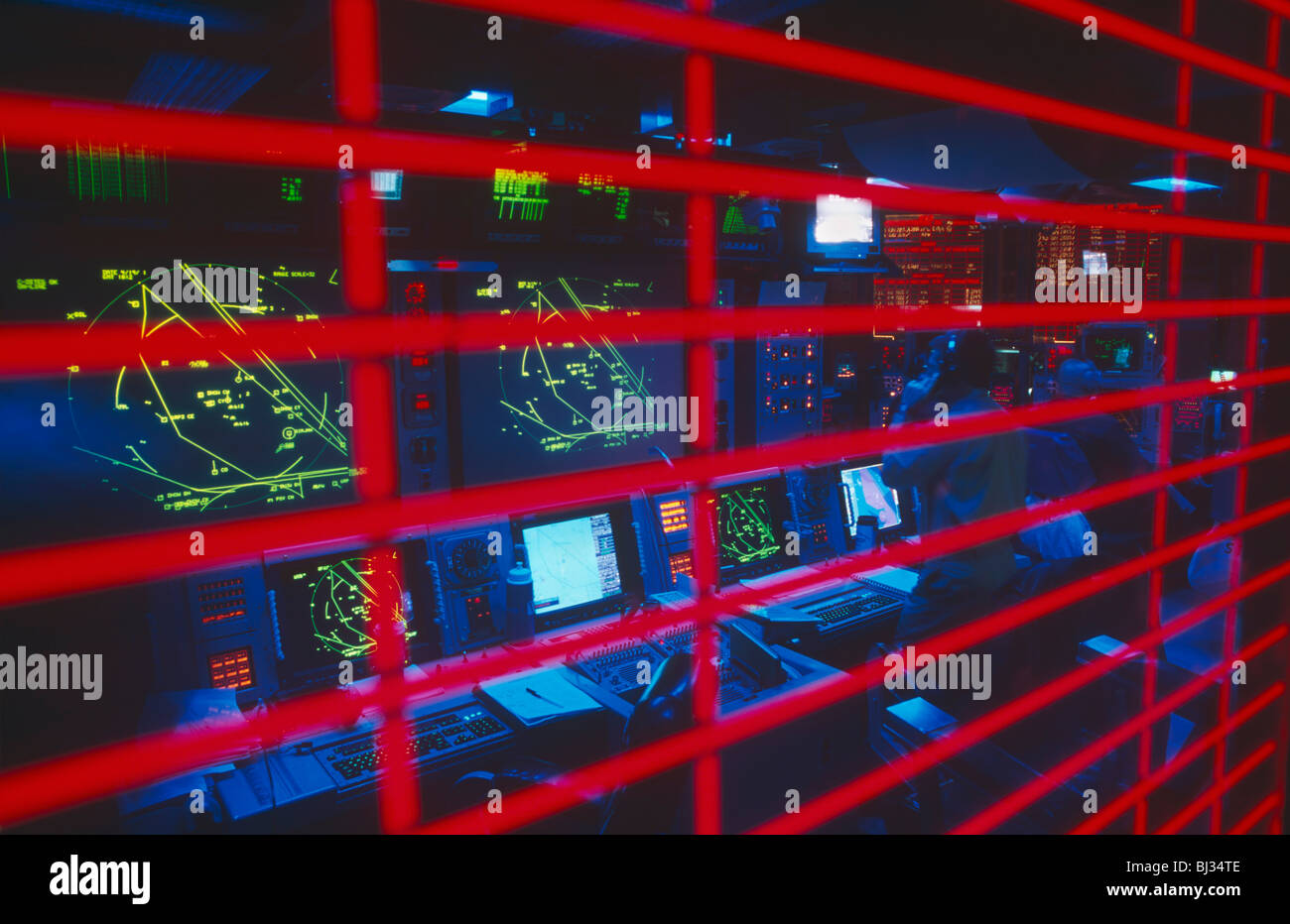 A striped window of the highly-classified Conflict Direction Center or