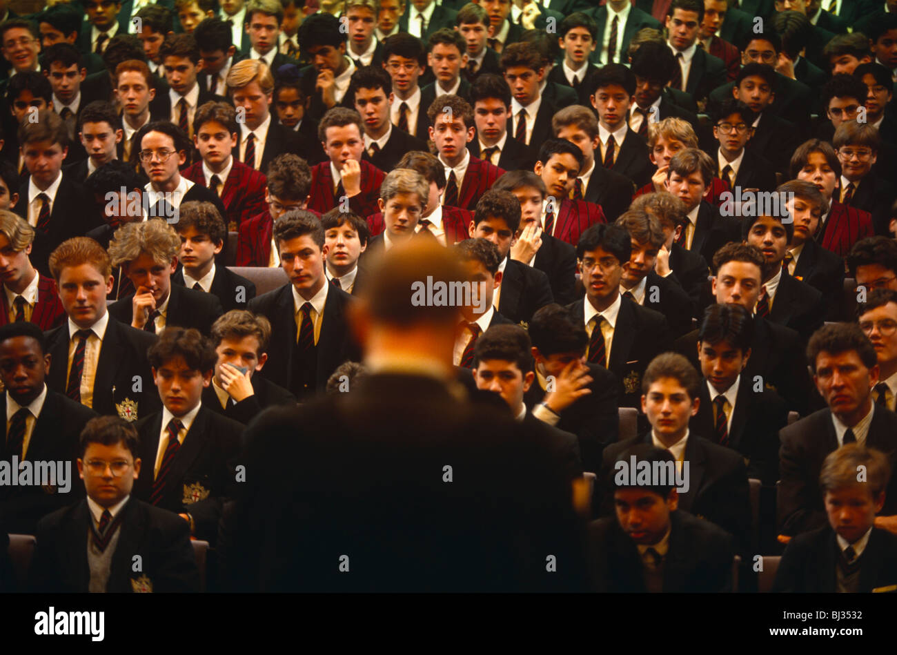 School headmaster with pupils hi-res stock photography and images - Alamy