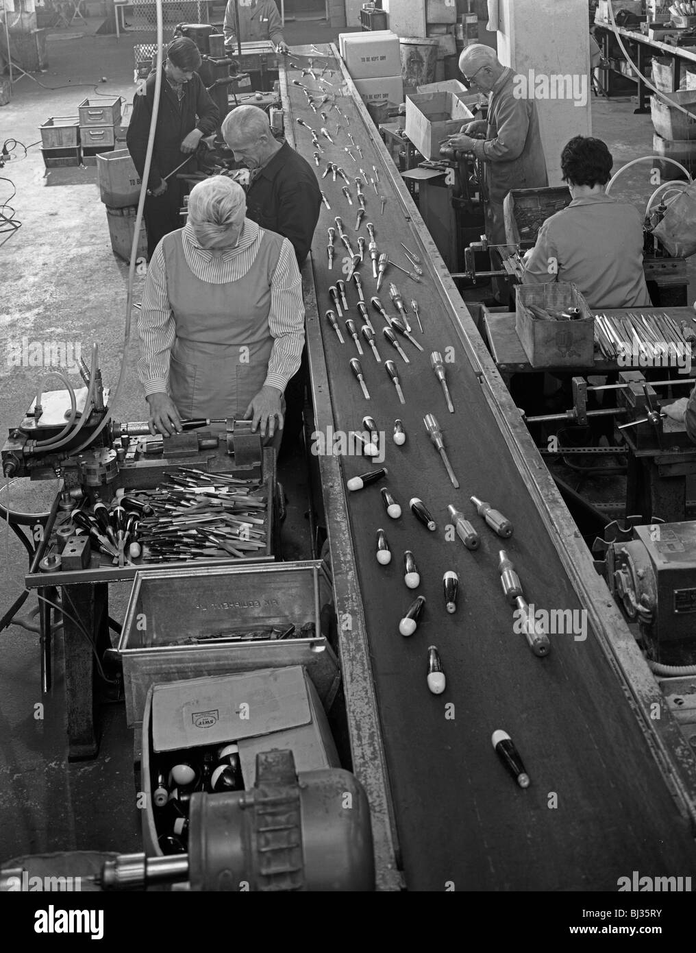 Screw Drivers On Assembly Line