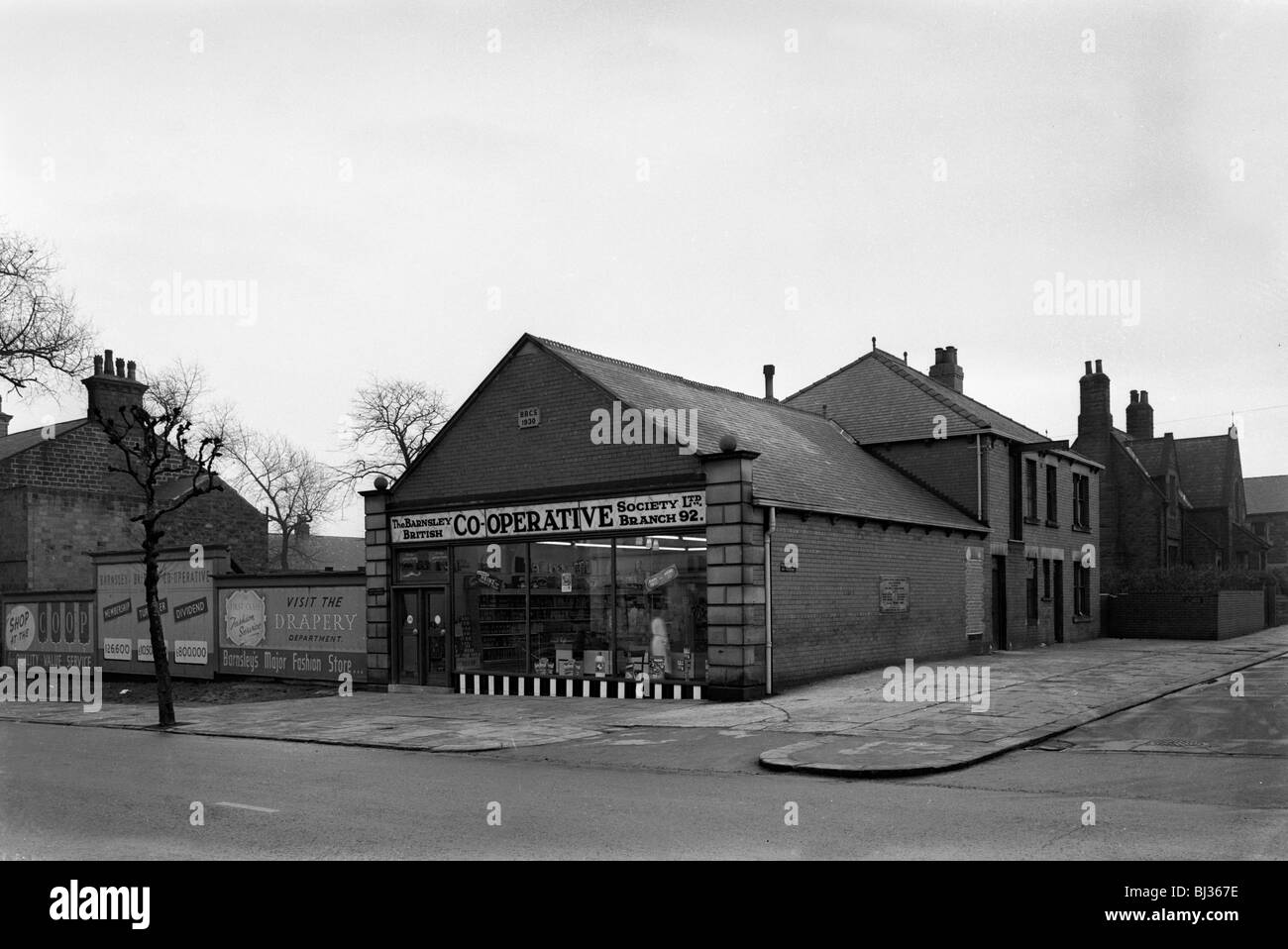Exterior of the Dodworth Road Coop, Barnsley, South Yorkshire, 1957