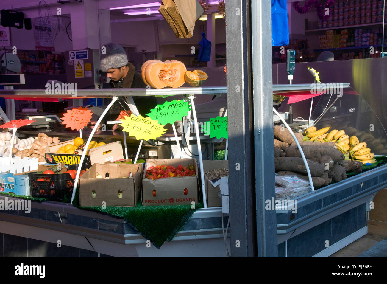 UK.Asian food shop in Ridley Rd. market,Hackney London Stock Photo Alamy