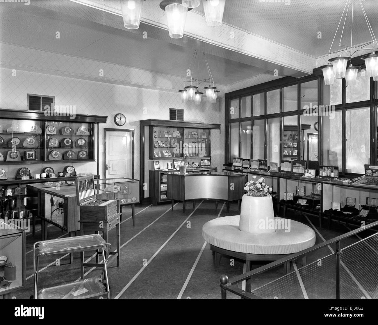 Barnsley Co-op central jewellery department, South Yorkshire, 1956. Artist: Michael Walters Stock Photo