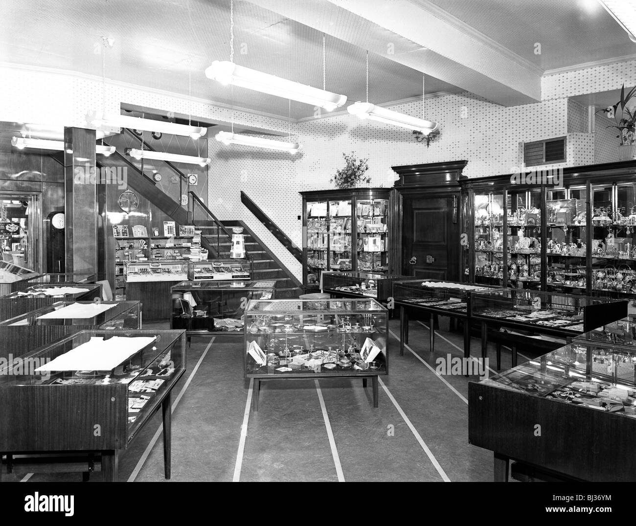 Barnsley Co-op central jewellery department, South Yorkshire, 1956. Artist: Michael Walters Stock Photo
