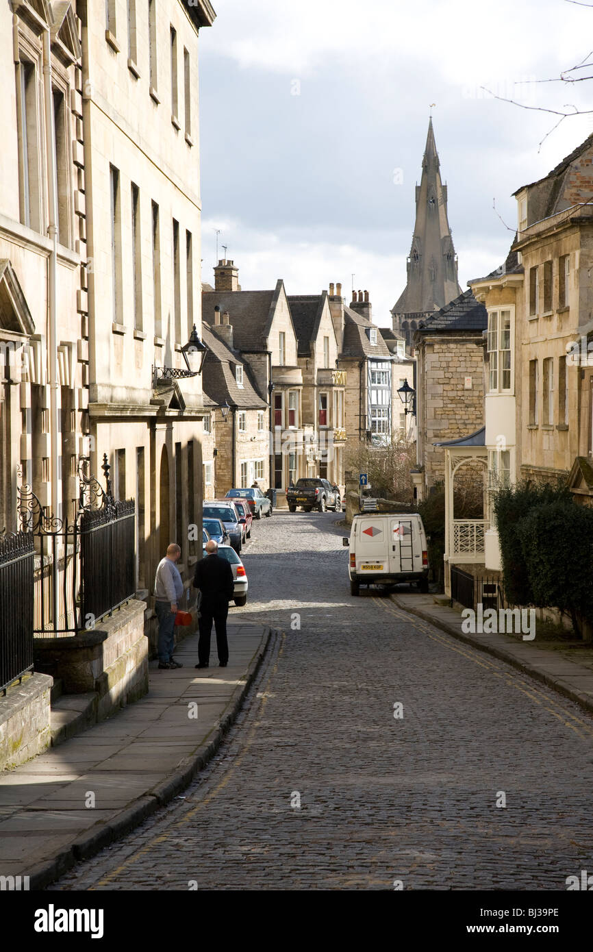 Street in centre of Stamford, Lincs Stock Photo